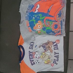 3 Cartoon themed T-shirts (4T)